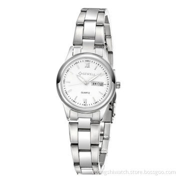Ladies' Watches, Silver Stainless Steel Case and Band Set, with Japanese Movement